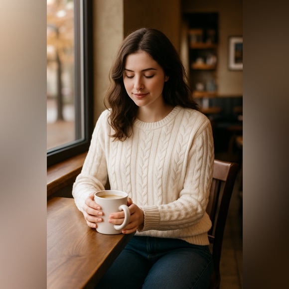 Vintage St. John’s Bay Cable Knit Heritage Sweater Women XXL Old Money Fisherman - Picture 7 of 11